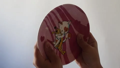 Bring everything back. Child and broken plate Stock Footage 162589029