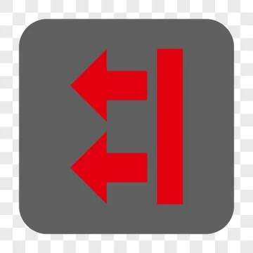 Bring Left Interface Toolbar Button 스톡 일러스트