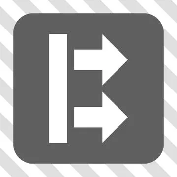 Bring Right Rounded Square Button Illustrazione stock