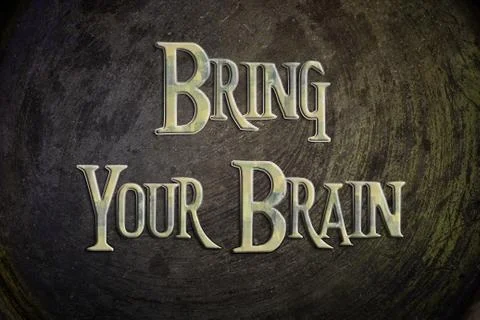 Bring your brain concept Stock Illustration