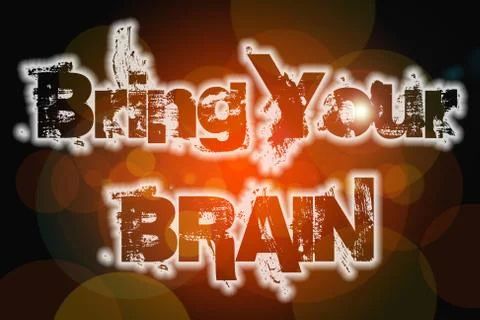 Bring your brain concept Stock Illustration