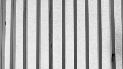 Bringing the silhouette. Behind the cloth, behind the bars. Game of shadows. Sha Vídeos de archivo 104408401