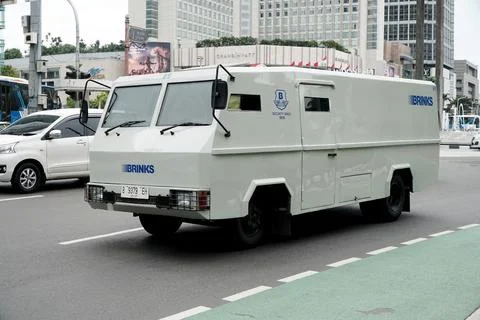 Brinks security van Stock Photos