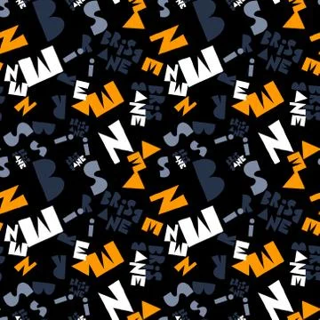 Brisbaine creative pattern Illustrazione stock