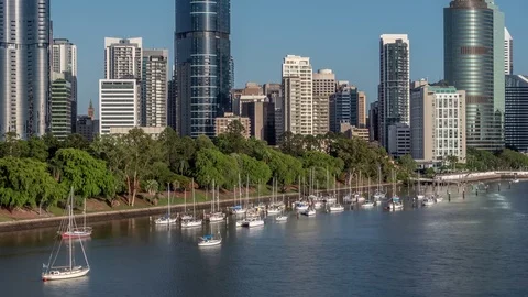 Brisbane CBD timelapse Stock Footage 101496984