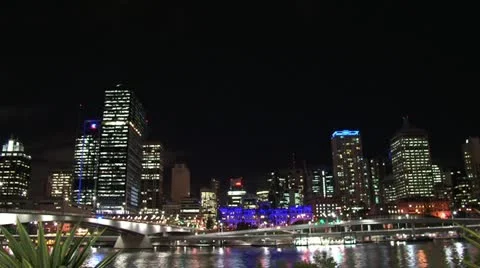 Brisbane City Timelapse Video stock 10896829