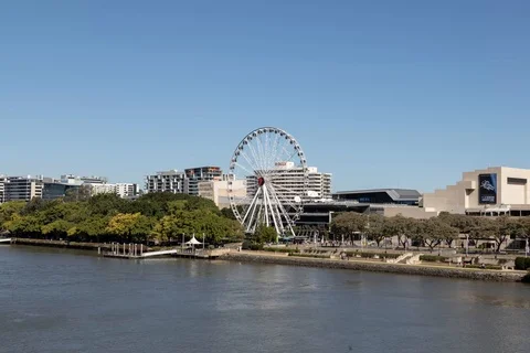 Brisbane Ferriswheel Hyperlapse Stock Footage 115805546