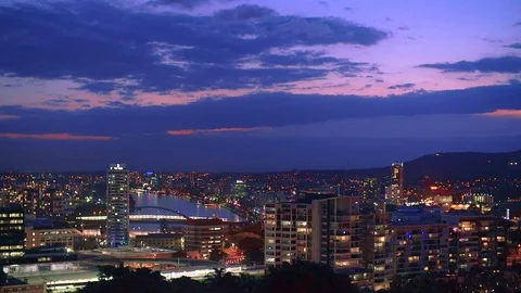 Brisbane at Night Stock Footage 95981423