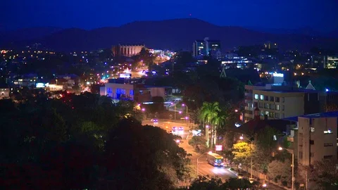 Brisbane at Night Stock Footage 95981892