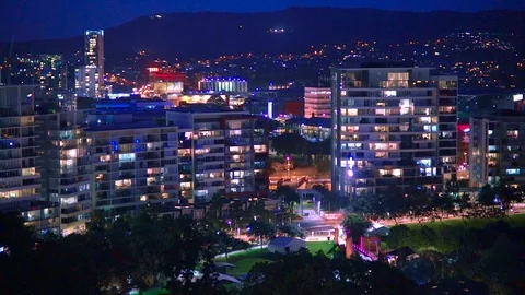 Brisbane at Night Stock Footage 95981978