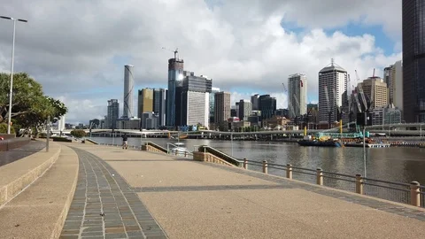 Brisbane Skyline Video stock 125548878