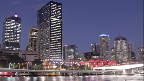 Brisbane Timelapse , Hyperlapse 6, Australia Stock Footage 130613879