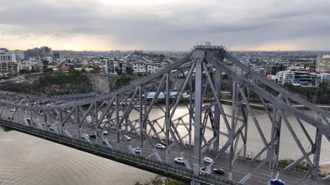 Brisbane - Traffic on Bridge Stock Footage 321047230