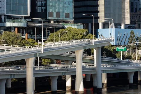 Brisbane Traffic timelapse Stock Footage 115806174