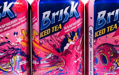 Brisk iced tea Stock Photos