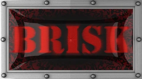 Brisk on led Stock Footage 8683347