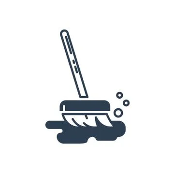 A bristle broom Stock-Illustration