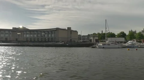 Bristol docks boat ride Vídeo Stock 54055829