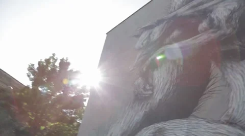 Bristol Graffiti 01 Stock Footage 32254835