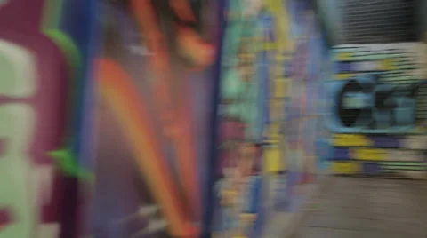 Bristol Graffiti 03 Stock Footage 32254193