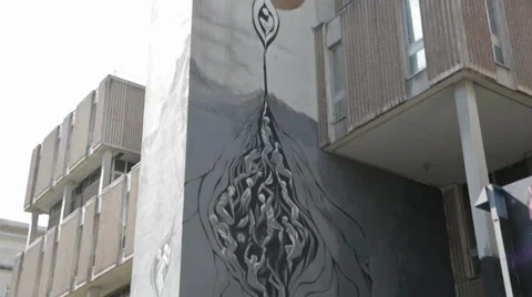 Bristol Graffiti 04 Stock Footage 32254918