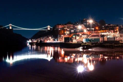 Bristol at Night 写真素材