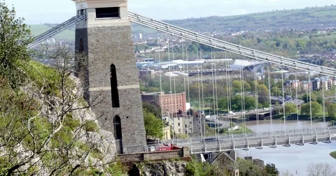 Bristol suspension bridge. Stock Footage 79373936