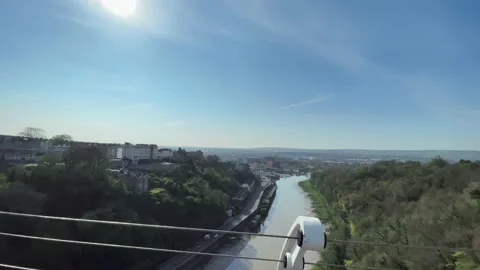 Bristol From the Suspension Bridge Stock Footage 152876304