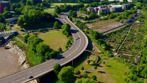 Bristol vehicles driving down road Video stock 131440925
