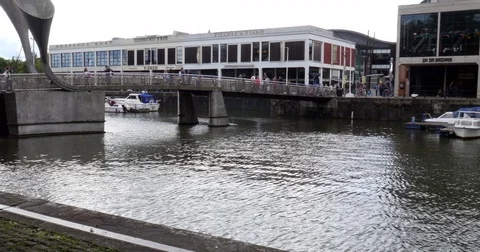 Bristol waterfront. Stock Footage 80091532