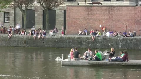Bristol Waterfront Summer Stock Footage 12419633