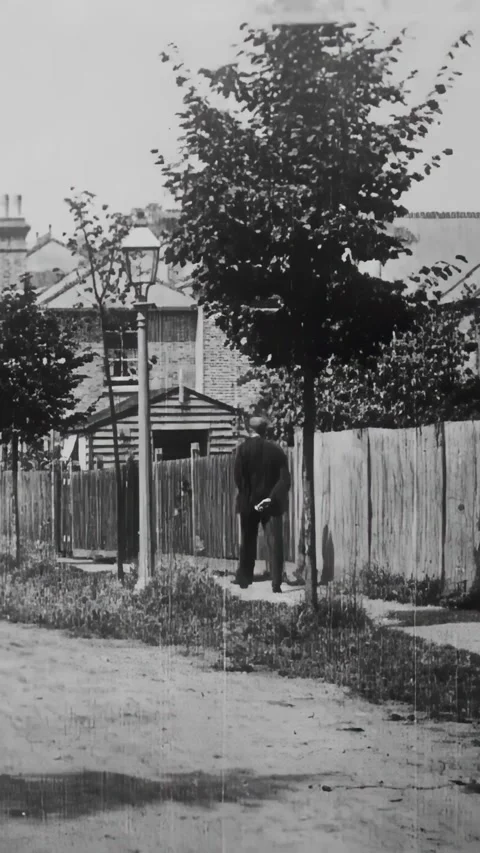BRITAIN - 1902 - In this silent comedy, a driver's car explodes with passengers Stock Footage 340208620