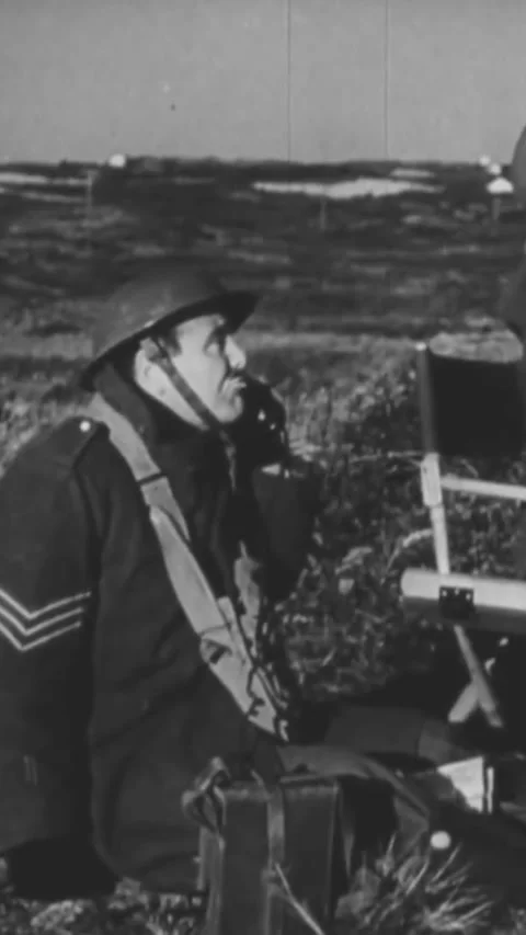 BRITAIN - 1940 - In this Frank Capra documentary, the Luftwaffe bombs British Stock Footage 338414696