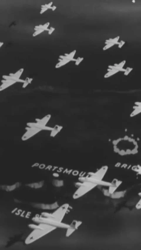 BRITAIN - 1940 - In this Frank Capra documentary, Luftwaffe pilots are seen Stock Footage 338414767