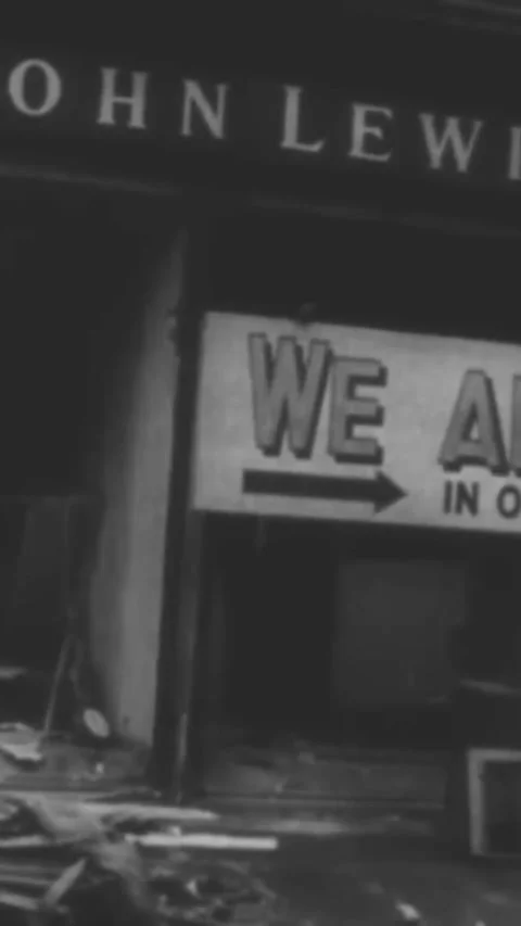 BRITAIN - 1940 - In this Frank Capra documentary, Londoners sort rubble in their Stock Footage 338415090