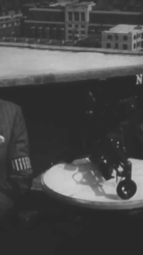BRITAIN - 1940 - In this Frank Capra documentary, Luftwaffe planes bomb London Stock Footage 338415325