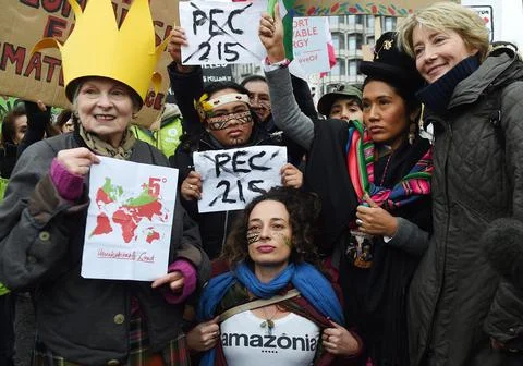 Britain Climate Change Protests Paris - Nov 2015 Foto stock