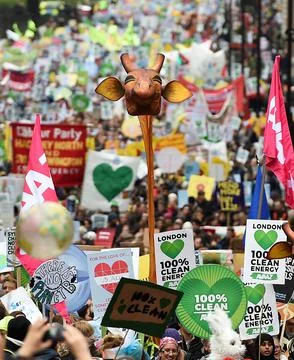 Britain Climate Change Protests Paris - Nov 2015 Foto stock