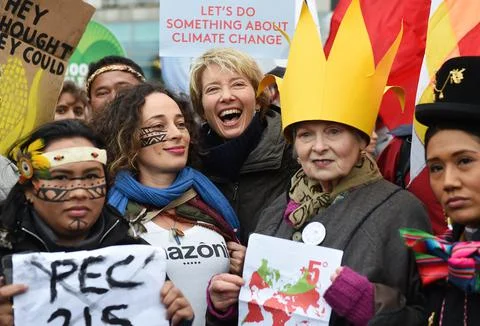 Britain Climate Change Protests Paris - Nov 2015 Stock-Fotos