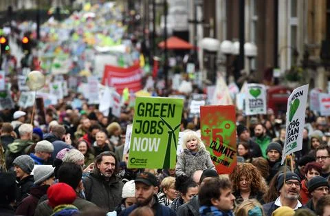 Britain Climate Change Protests Paris - Nov 2015 Foto stock