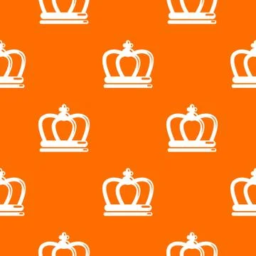 Britain crown pattern vector orange Stockillustratie