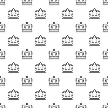 Britain crown pattern vector seamless 스톡 일러스트