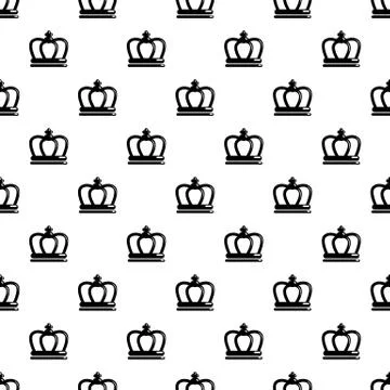 Britain crown pattern vector seamless Stockillustratie