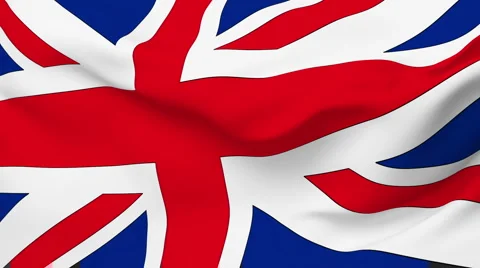 Britain flag  Stock Footage 1055978