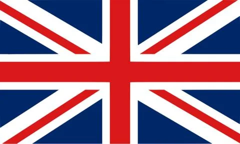 Britain flag vector or United kingdom illustration graphic design Illustrazione stock