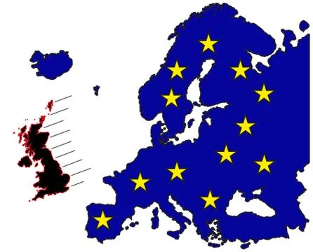 Britain Moving Away From EU Stock Illustration