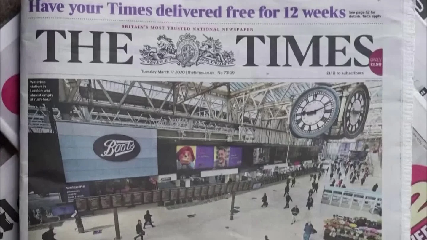 Britain Now On Lockdown, China Scolds Trump, Japan's Elderly Exercise - A ... Stock Footage