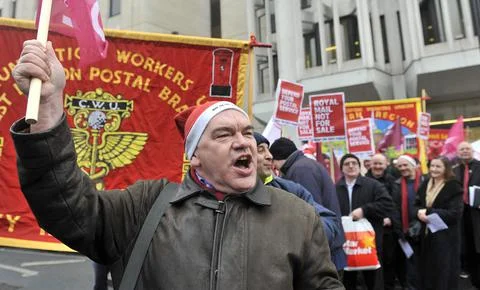 Britain Royal Mail Protests - Dec 2010 Stock Photos