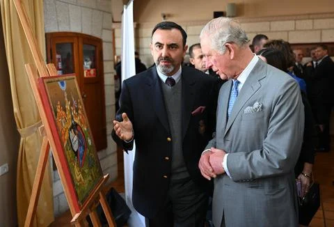 Britain's Prince Charles visits Palestine, Bethlehem - 24 Jan 2020 Stock Photos