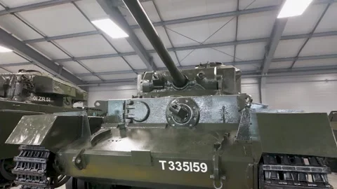 British A34 Comet cruiser tank at Patriot Park in Kubinka Russia Stockbeeldmateriaal 339248369